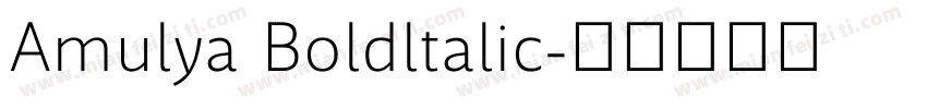 Amulya Boldltalic字体转换